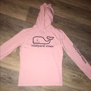 Girls Vineyard Vines L/S Hooded Tee sz 14 (10)